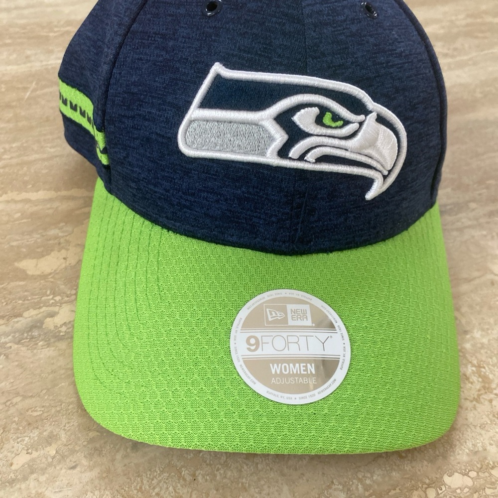 Seattle Seahawks Navy and Green Cap NWT
